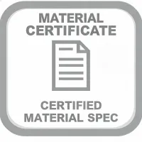 Material certificate icon